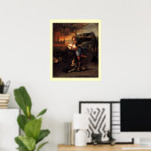 St MICHAEL EN DE DRACEN Poster (Thuiskantoor)