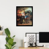 St MICHAEL EN DE DRACEN Poster (Thuiskantoor)
