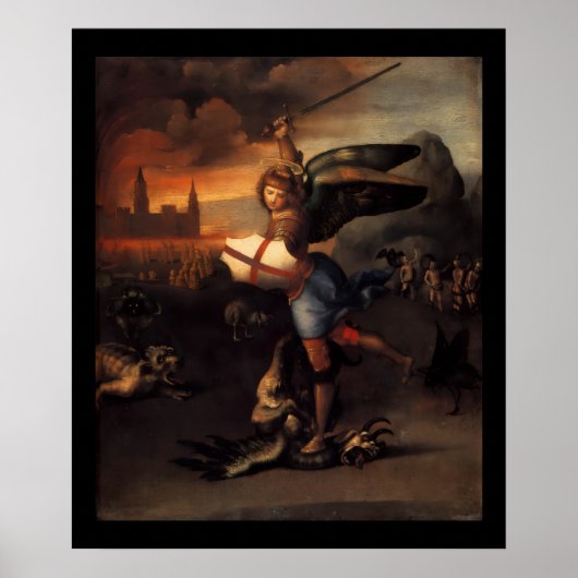 St MICHAEL EN DE DRACHT Poster (Voorkant)