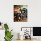 St. MICHAEL EN DE DRACHT Poster (Thuiskantoor)