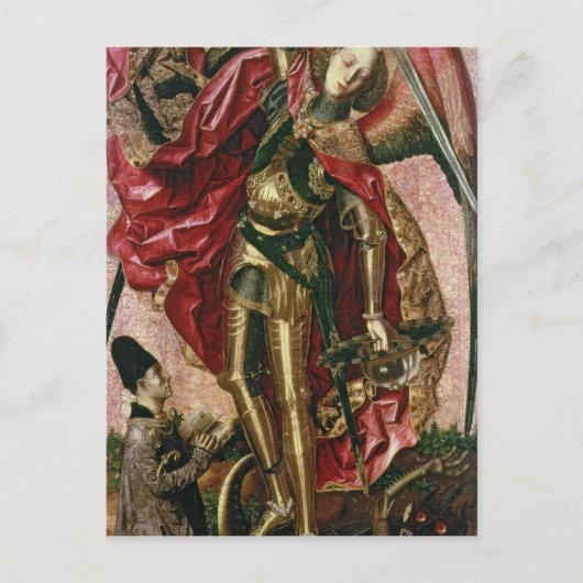 St. Michael en de Dragon Briefkaart (Voorkant)