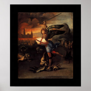St. MICHAEL EN DE DRAGON Poster