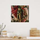 St. Michael en de Dragon Poster (Keuken)