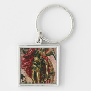 St. Michael en de Dragon Sleutelhanger