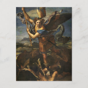 St. Michael en de Satan - Raphael Briefkaart