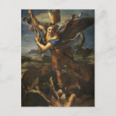 St. Michael en de Satan - Raphael Briefkaart (Voorkant)