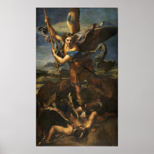 St. Michael en de Satan - Raphael Poster