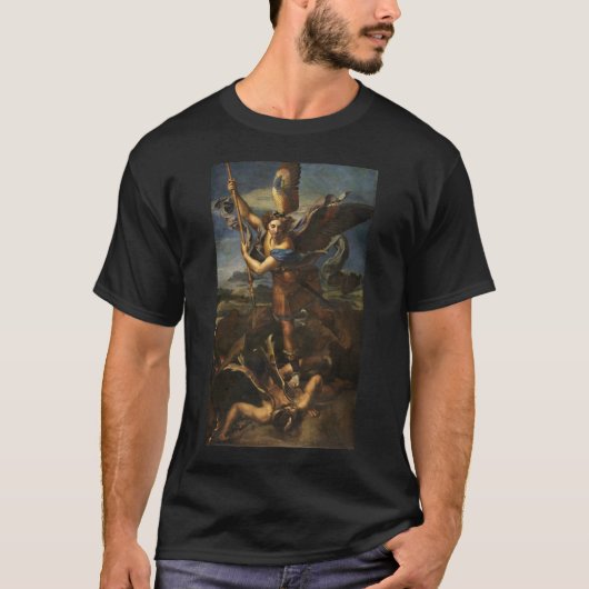 St. Michael en de Satan - Raphael T-shirt (Voorkant)