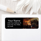 St. Michael en Dragon Black Etiket (Insitu)