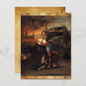 St. Michael en Dragon Briefkaart (Voorkant / Achterkant)