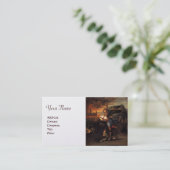 St. Michael en Dragon Brown Pearl Visitekaartje (Staand voorkant)