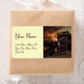 St. Michael en Dragon, crème Etiket (Insitu)