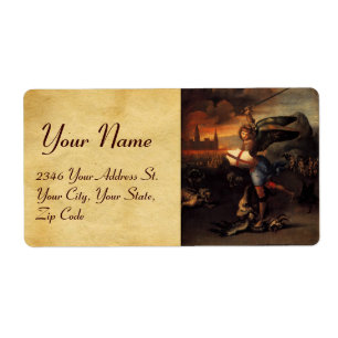 St. Michael en Dragon Etiket