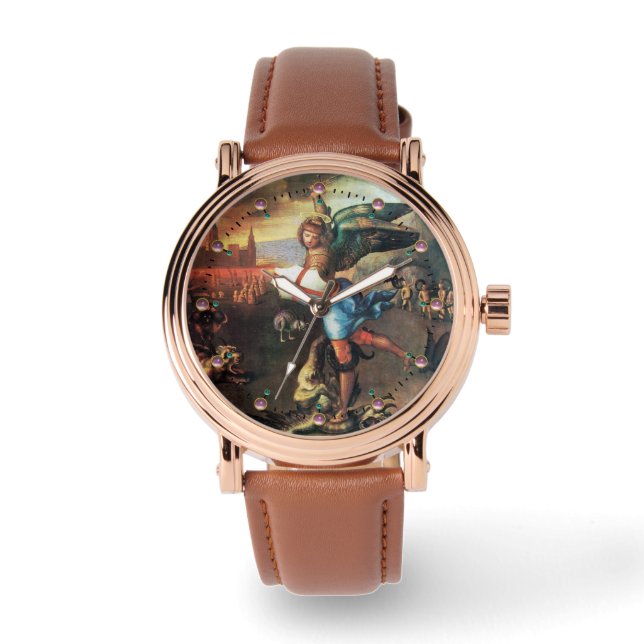 St. Michael en Dragon Horloge (Voorkant)