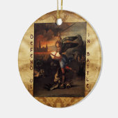 St. Michael en Dragon Prayer Keramisch Ornament (Links)