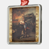 St. Michael en Dragon Prayer Metalen Ornament (Links)