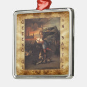 St. Michael en Dragon Prayer Metalen Ornament (Links)
