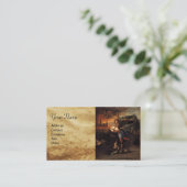 St. Michael en Dragon Visitekaartje (Staand voorkant)