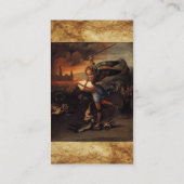 St. Michael en Dragon Visitekaartje (Achterkant)