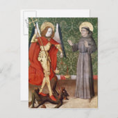 St. Michael en St. Francis of Assisi, c.1480 Briefkaart (Voorkant / Achterkant)