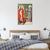 St. Michael en St. Francis of Assisi, c.1480 Canvas Afdruk (Insitu (Slaapkamer))
