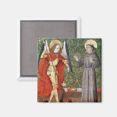 St. Michael en St. Francis of Assisi, c.1480 Magneet (Voorkant / Achterkant)