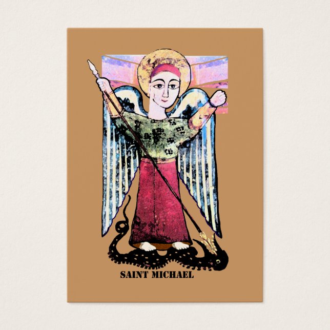 St. Michael gebed Visitekaartjes (Voorkant)