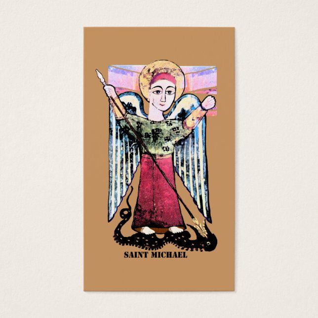 St Michael gebedskaart Visitekaartjes (Voorkant)