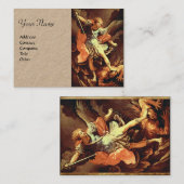 St. Michael, het Aartsengel Kraft Paper Visitekaartje (Voorkant / Achterkant)
