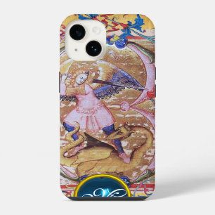 St. Michaël het monogram van de aartsengel antieke iPhone 14 Hoesje