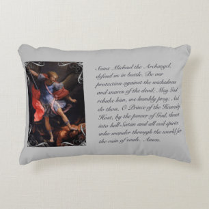 St. Michael, het Sierkussen van Archangel Prayer Accent Kussen