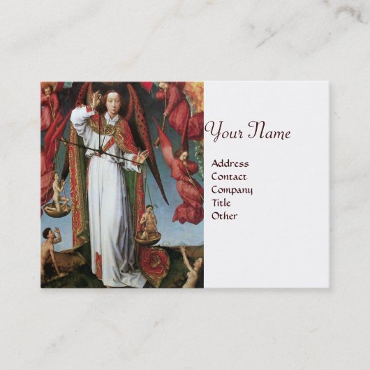 ST. MICHAEL IN HET LAATSTE ARREST VISITEKAARTJE (Voorkant)