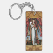 ST. MICHAEL IN HET LAATSTE JUDGMENT-gebed Sleutelhanger (Voorkant Links)