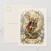 St. Michael Katholieke Bemoedigingsgebed Briefkaart (Voorkant / Achterkant)