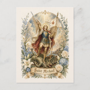 St. Michael Katholieke Bemoedigingsgebed Briefkaart