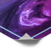 St. Michael mount, Cornwall England, blauw & paars Poster (Hoek)