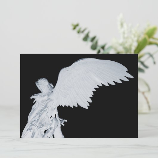 St. Michael (omgekeerd) Aangepaste uitnodiging (Staand voorkant)