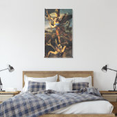 St. Michael Overweldigend the Demon, 1518 Canvas Afdruk (Insitu (Slaapkamer))