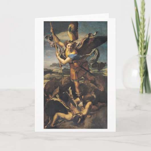 St. Michael Overweldigend the Demon, 1518 Kaart (Voorkant)