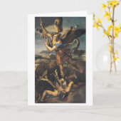 St. Michael Overweldigend the Demon, 1518 Kaart (Gele Bloem)
