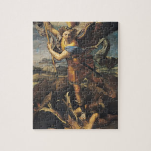St. Michael Overweldigend the Demon, 1518 Legpuzzel
