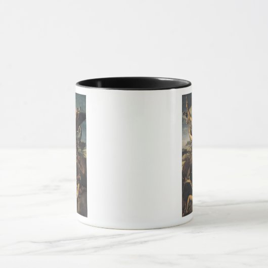 St. Michael Overweldigend the Demon, 1518 Mok (Midden)