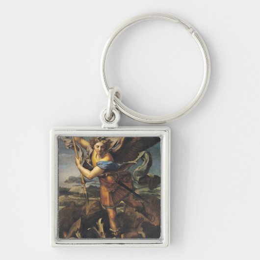 St. Michael Overweldigend the Demon, 1518 Sleutelhanger (Voorkant)