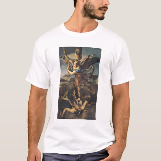 St. Michael Overweldigend the Demon, 1518 T-shirt (Voorkant)
