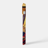 St. Michael overwint de duivel als middeleeuwse ri iPhone 15 Case (Linkerkant)