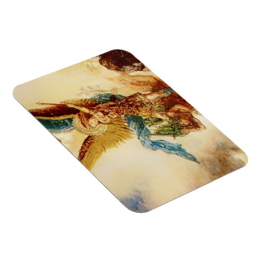 “St. Michaël overwint Satan” van Gustave Moreau Magneet (Rechterzijde)