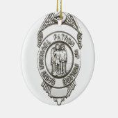 St. Michael Patrol Saint of Police Keramisch Ornament (Rechts)