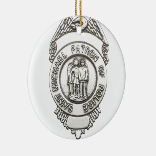 St. Michael Patrol Saint of Police Keramisch Ornament (Rechts)