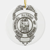 St. Michael Patrol Saint of Police Keramisch Ornament (Voorkant)