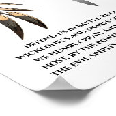 St. Michael Prayer voor bescherming Poster (Hoek)